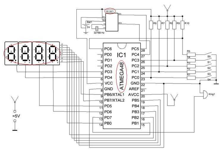 Взаимодействие arduino с семисегментным индикатором
