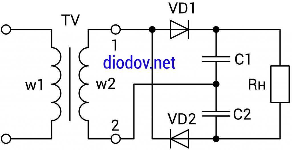 Однополупериодный умножитель напряжения схема - 89 фото