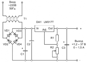 Регулируемые стабилизаторы lm317 и lm337. особенности применения « радиогазета – принципиальные схемы для меломанов и аудиофилов