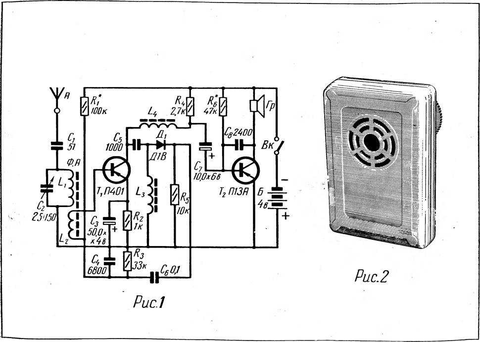 Схемы карманных радиоприемников