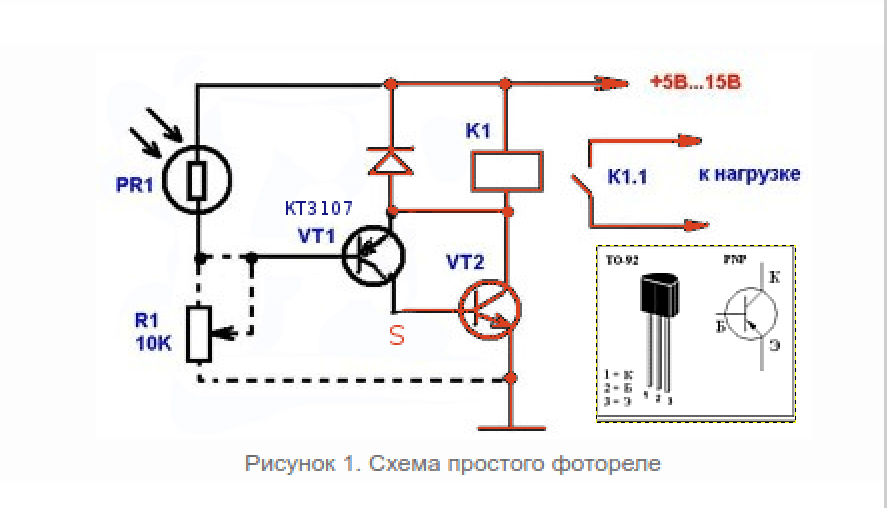 Регулировка фото датчика