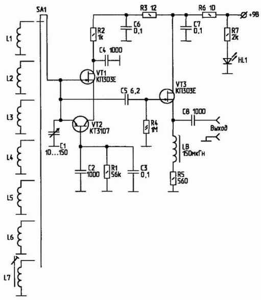 Схемы генераторов высокой частоты (вч)
