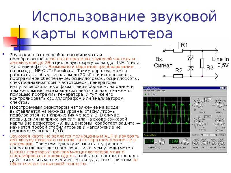 Осциллограф на схеме