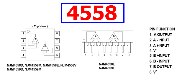 4558 схема включения