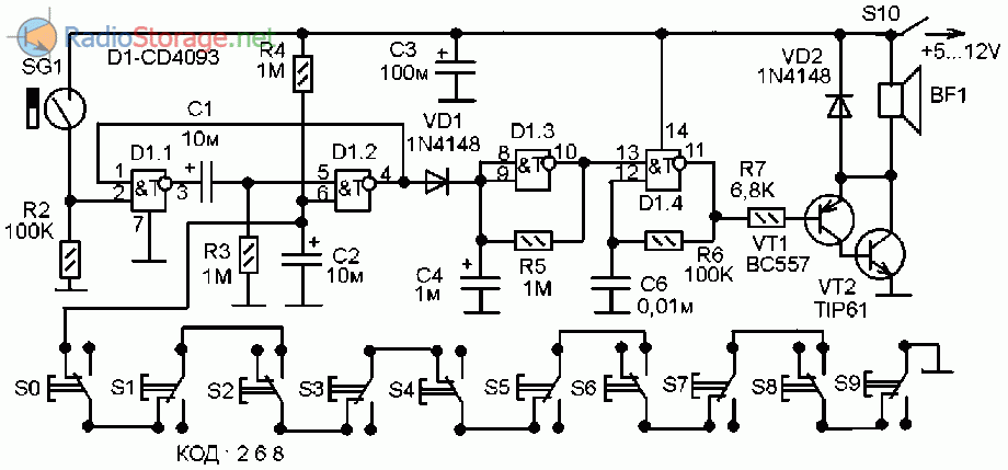 Cd4093 datasheet на русском схема