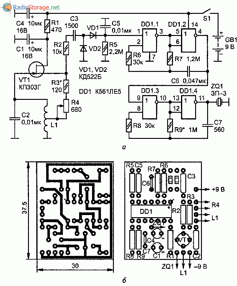 Металлоискатель на arduino c дискриминацией металлов: схема и программа