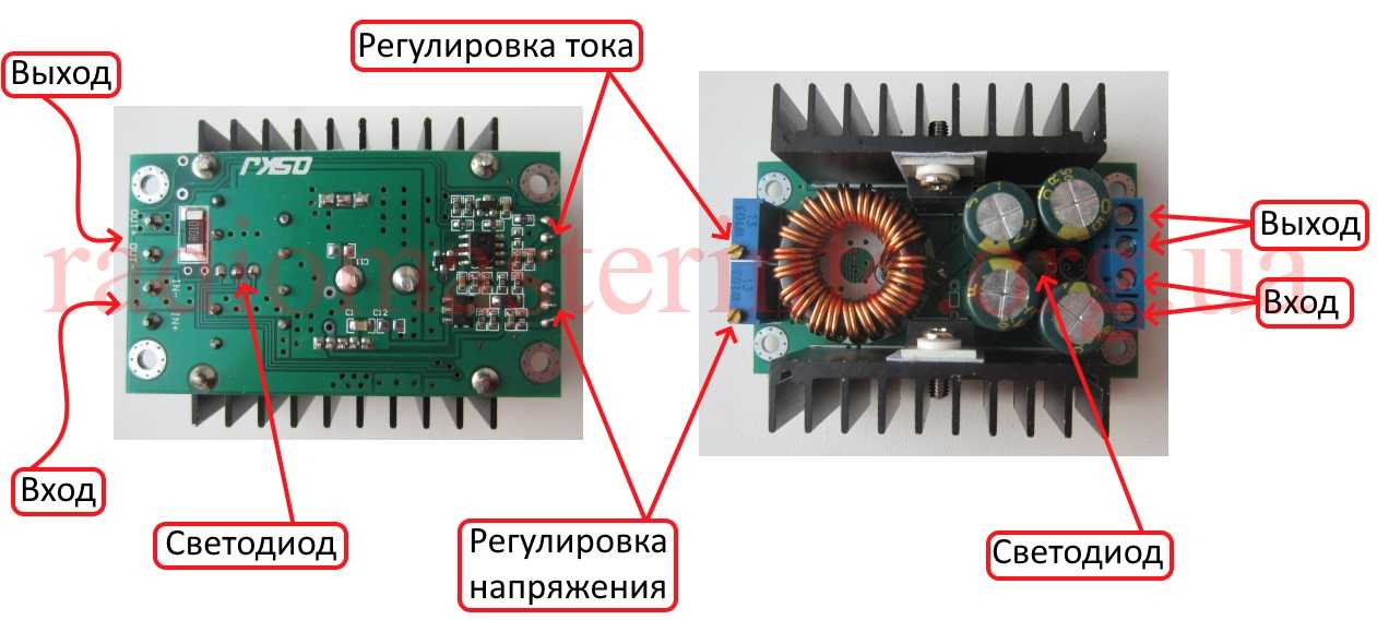 Схема понижающий преобразователь с регулировкой тока и напряжения