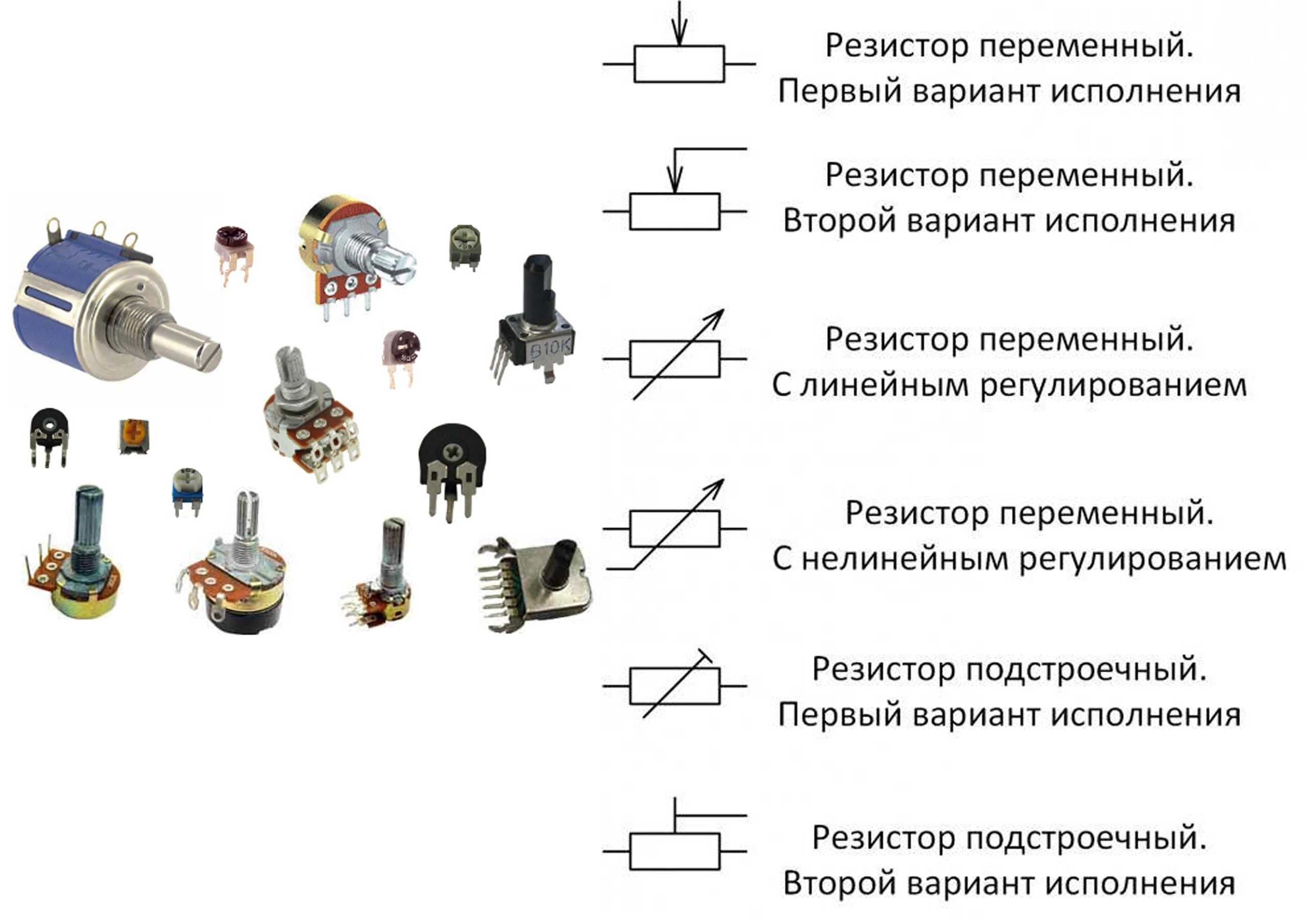 Постоянные резисторы на схеме