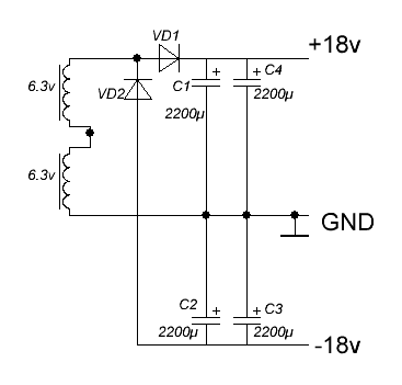 Схема подключения импульсного трансформатора