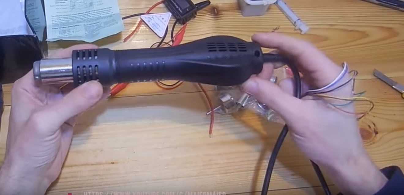 Как подключить фен без паяльной станции