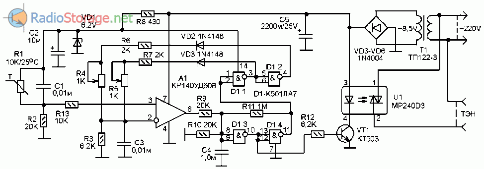 Схема включения lm358 (n)