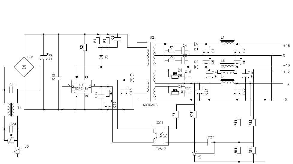 Sw2604a схема блока питания