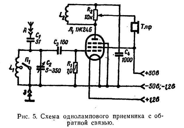 Ламповый регенератор схема