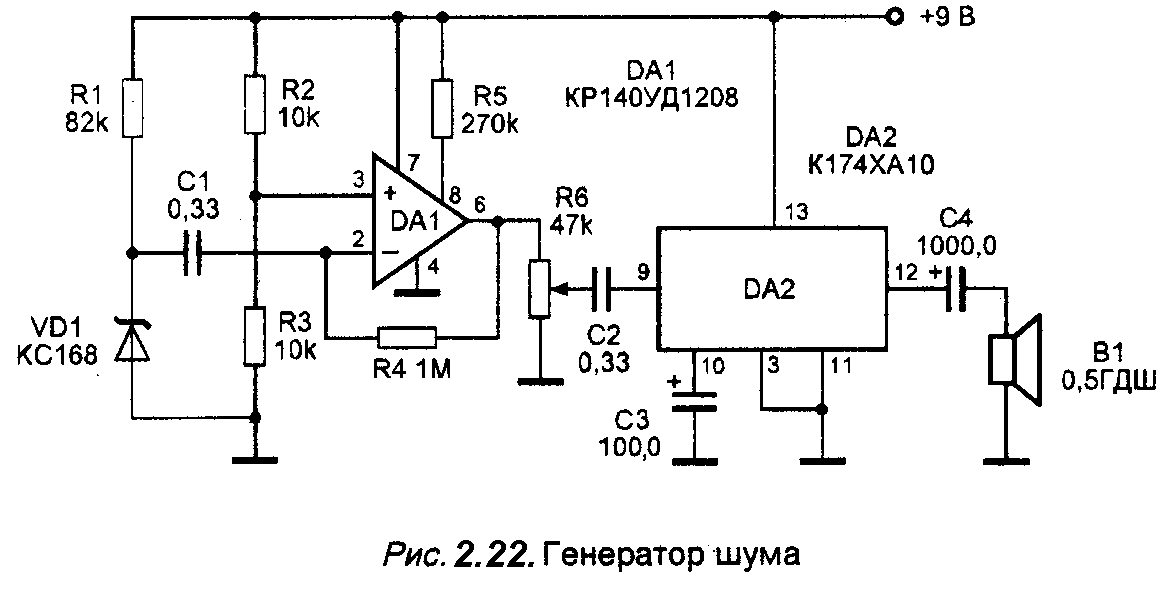 Генератор шума схема