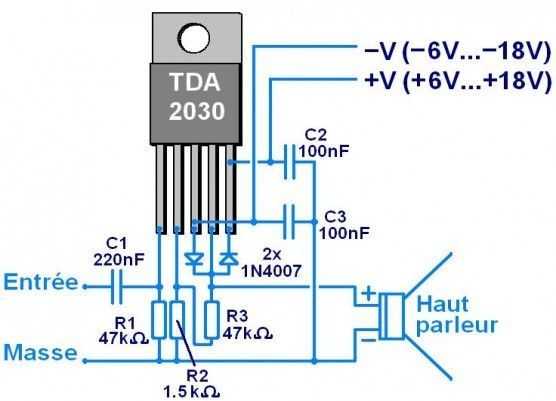 Простой усилитель мощности на микросхеме tda7384 или tda7560