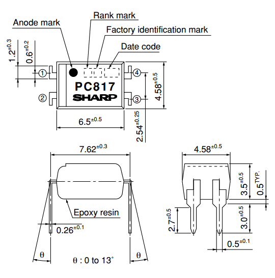 Pc817 datasheet схема включения