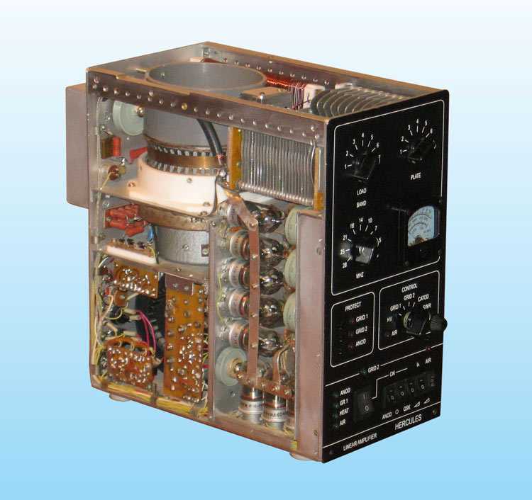 Схема усилителя мощности на лампе ГК71 для радиопередатчика или трансивера Мощность 500-700Вт