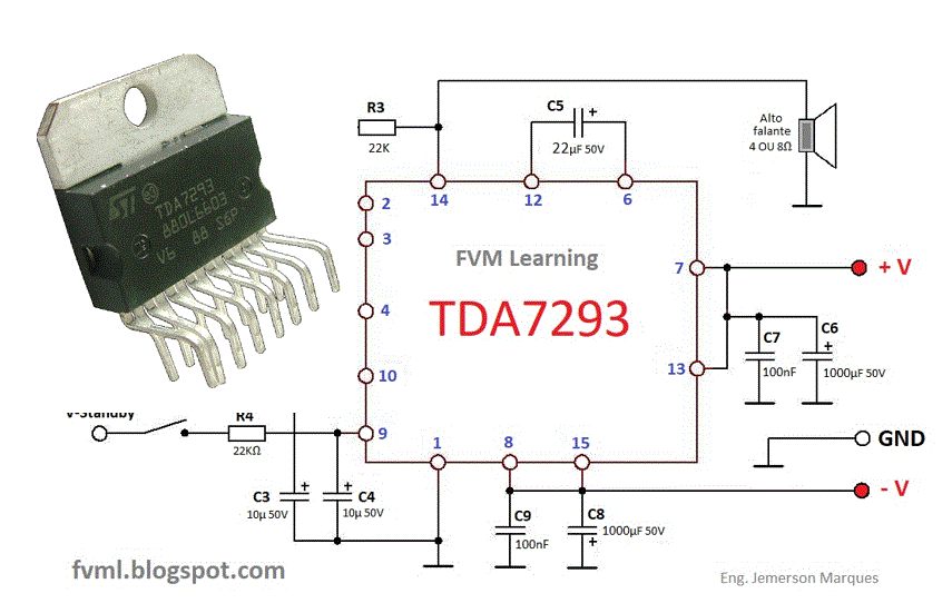 Tda7293 усилитель схема