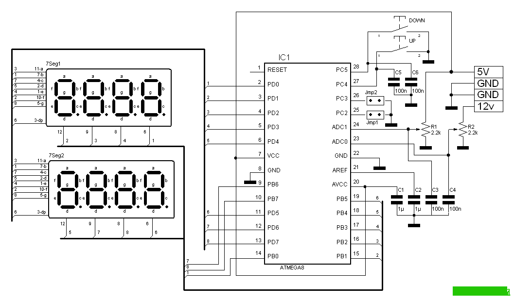 Схемы самодельных цифровых вольтметра и амперметра (са3162, кр514ид2)