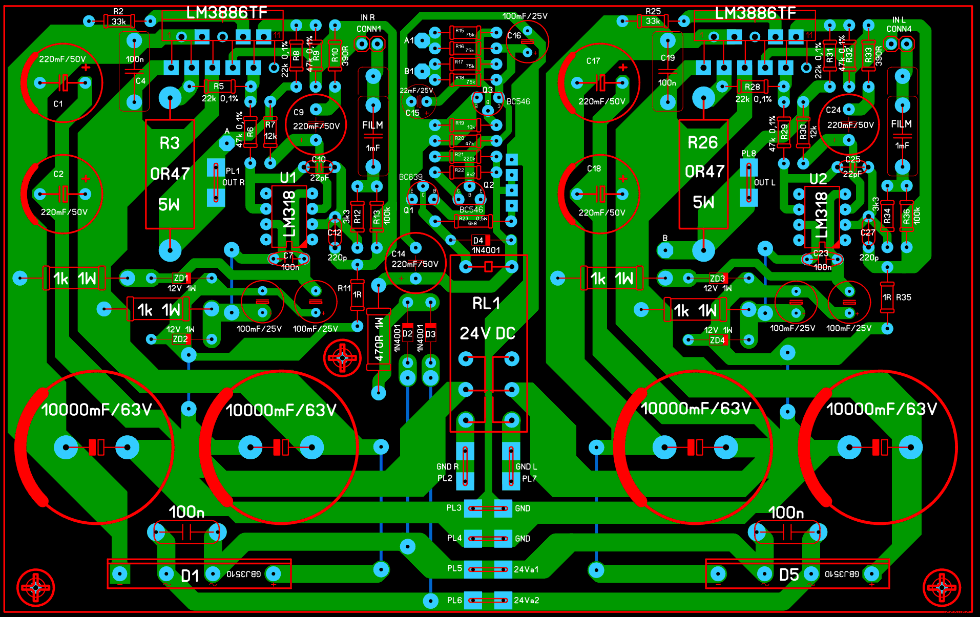 Lm3886 схема включения