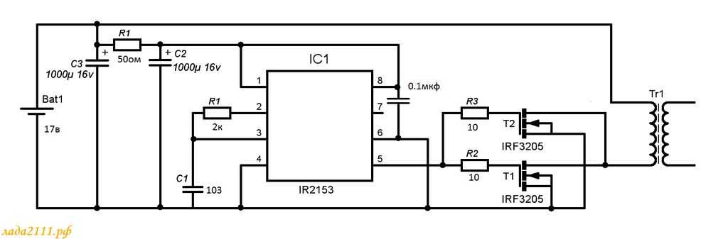 Ir2153(d) (s) - самотактируемый полумостовой драйвер